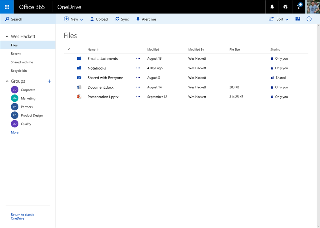 microsoft onedrive for business 2013